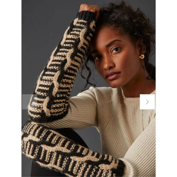 Free People Cable-knit Sleeves Size OS - Picture 1 of 6